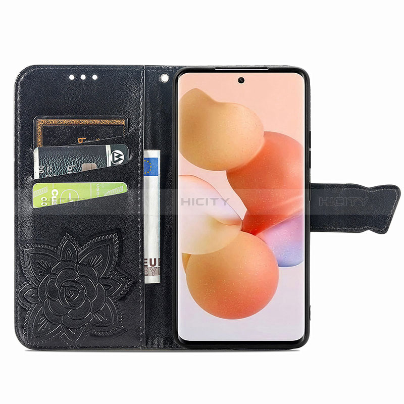 Funda de Cuero Cartera con Soporte Mariposa Carcasa para Xiaomi Redmi K50 Ultra 5G