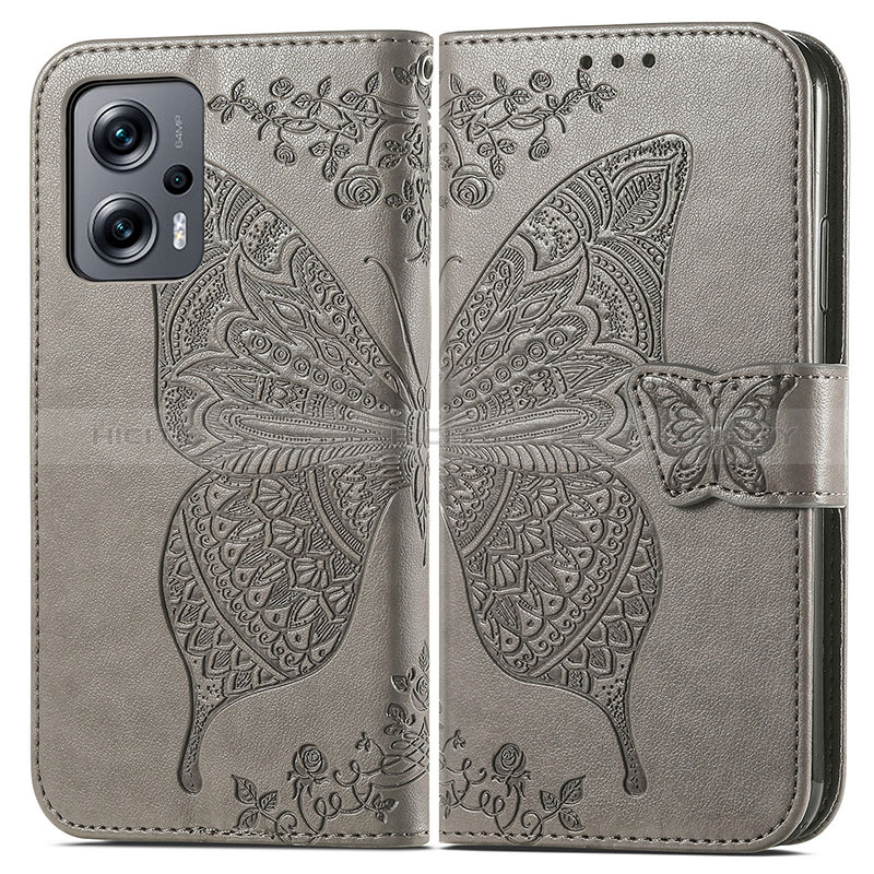 Funda de Cuero Cartera con Soporte Mariposa Carcasa para Xiaomi Redmi K50i 5G