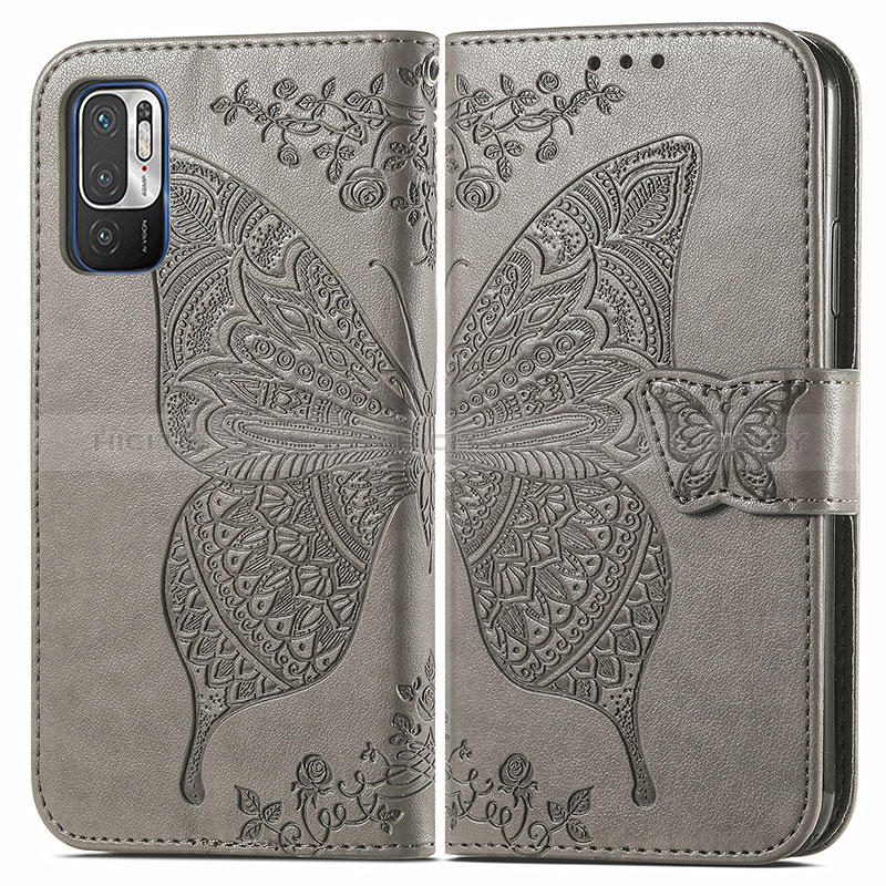 Funda de Cuero Cartera con Soporte Mariposa Carcasa para Xiaomi Redmi Note 10 5G