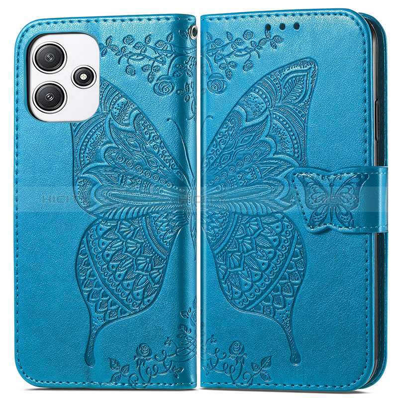 Funda de Cuero Cartera con Soporte Mariposa Carcasa para Xiaomi Redmi Note 12R 5G