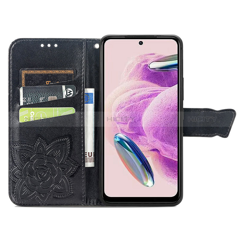 Funda de Cuero Cartera con Soporte Mariposa Carcasa para Xiaomi Redmi Note 12S