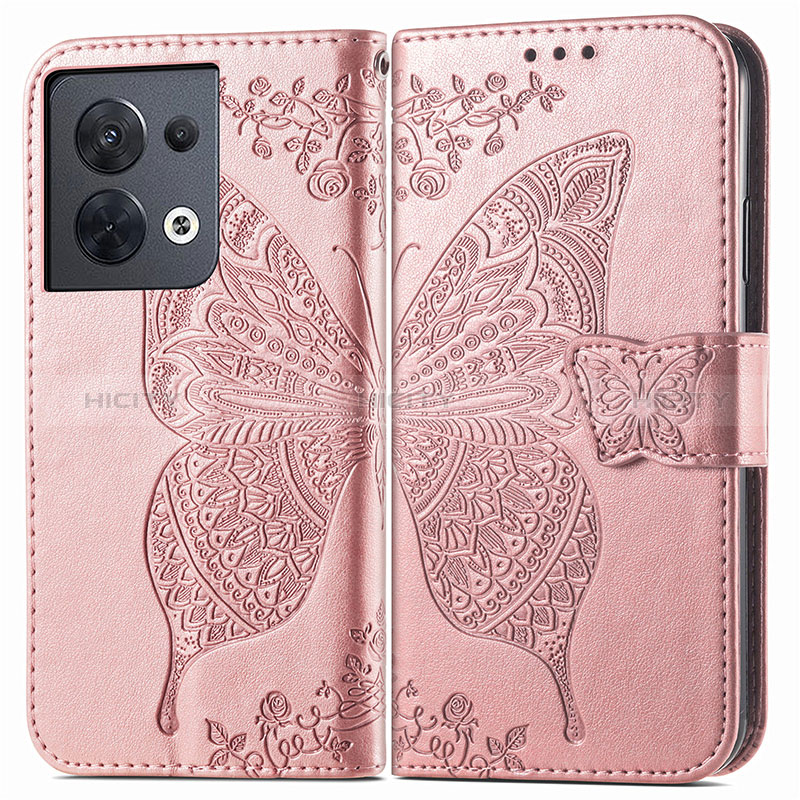 Funda de Cuero Cartera con Soporte Mariposa Carcasa para Xiaomi Redmi Note 13 Pro 5G