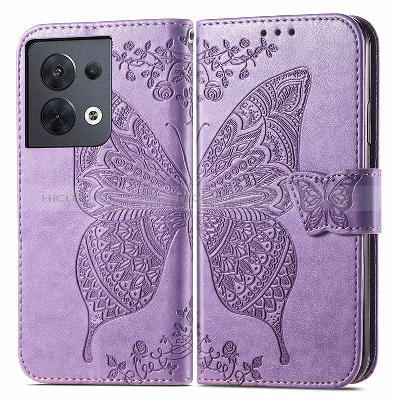 Funda de Cuero Cartera con Soporte Mariposa Carcasa para Xiaomi Redmi Note 13 Pro 5G