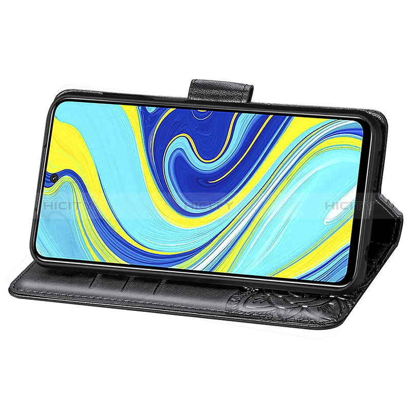 Funda de Cuero Cartera con Soporte Mariposa Carcasa para Xiaomi Redmi Note 9 Pro Max