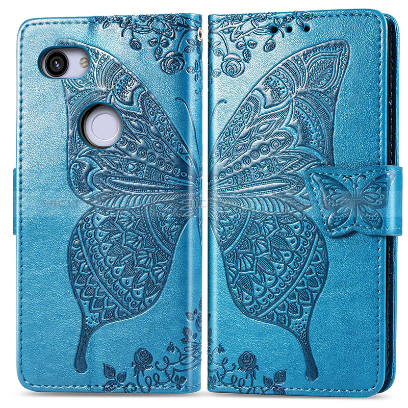 Funda de Cuero Cartera con Soporte Mariposa Carcasa S01D para Google Pixel 3a XL