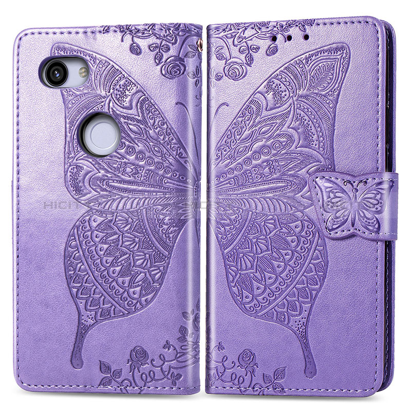 Funda de Cuero Cartera con Soporte Mariposa Carcasa S01D para Google Pixel 3a XL