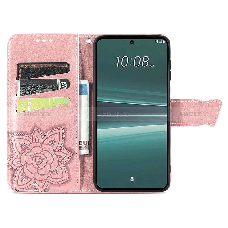 Funda de Cuero Cartera con Soporte Mariposa Carcasa S01D para HTC U23 Pro 5G