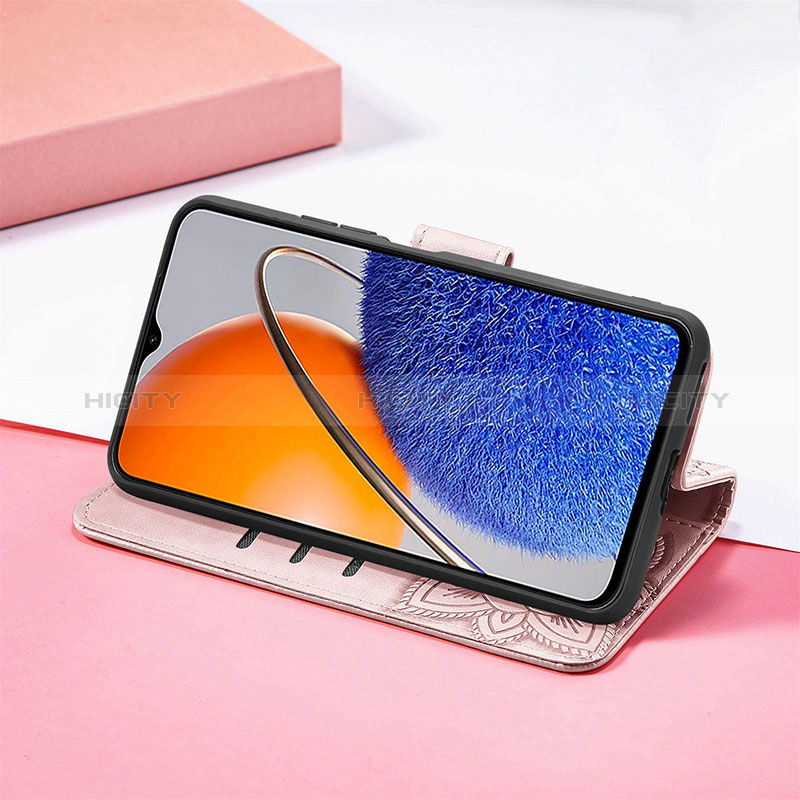 Funda de Cuero Cartera con Soporte Mariposa Carcasa S01D para Huawei Enjoy 50z