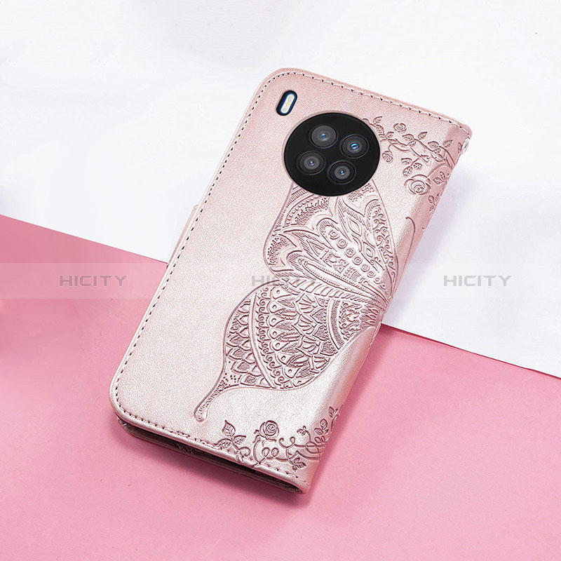 Funda de Cuero Cartera con Soporte Mariposa Carcasa S01D para Huawei Honor 50 Lite