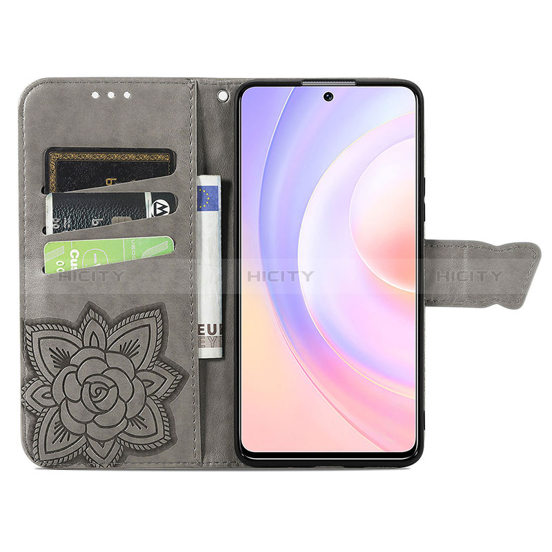 Funda de Cuero Cartera con Soporte Mariposa Carcasa S01D para Huawei Honor 50 SE 5G