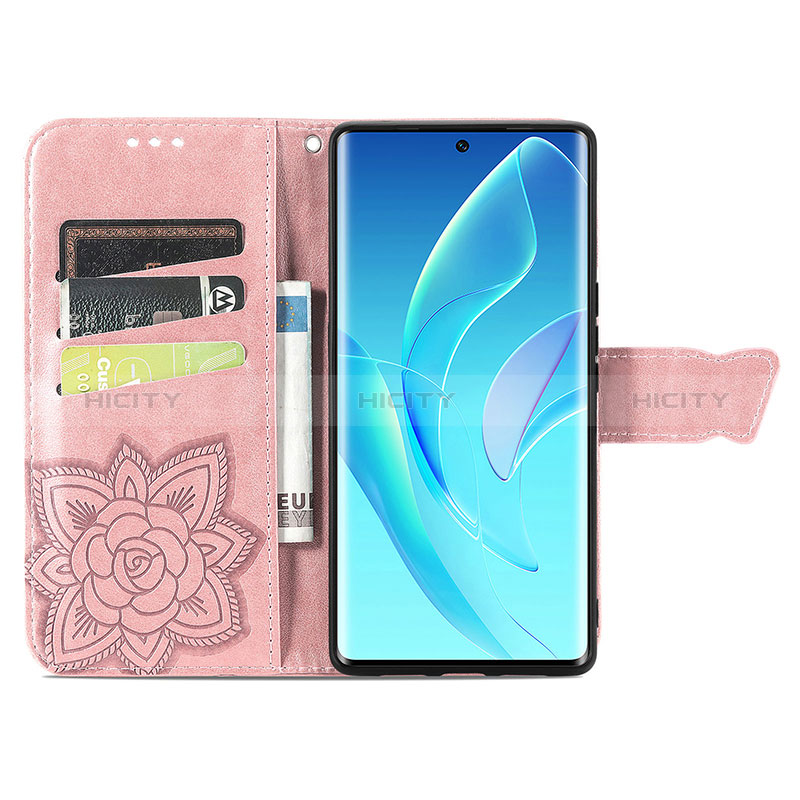 Funda de Cuero Cartera con Soporte Mariposa Carcasa S01D para Huawei Honor 60 5G