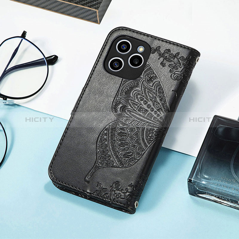 Funda de Cuero Cartera con Soporte Mariposa Carcasa S01D para Huawei Honor 60 SE 5G