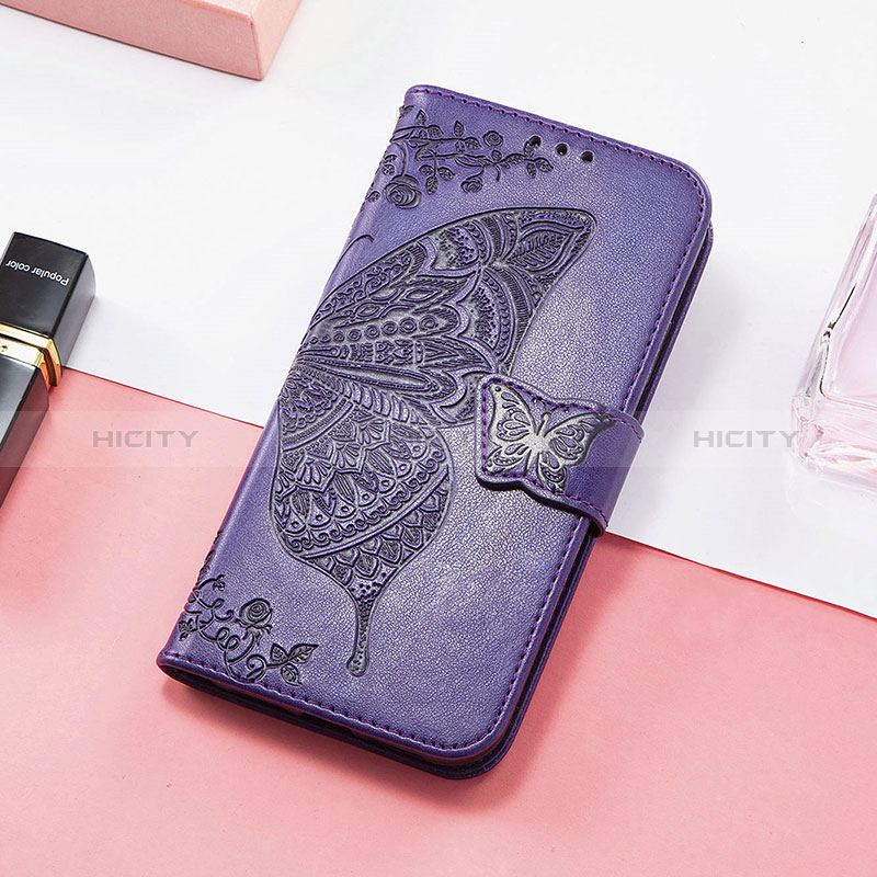 Funda de Cuero Cartera con Soporte Mariposa Carcasa S01D para Huawei Honor 60 SE 5G