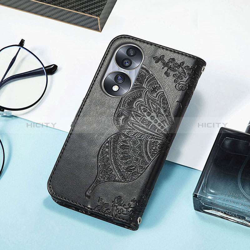 Funda de Cuero Cartera con Soporte Mariposa Carcasa S01D para Huawei Honor 70 5G