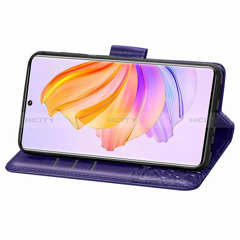 Funda de Cuero Cartera con Soporte Mariposa Carcasa S01D para Huawei Honor 80 SE 5G