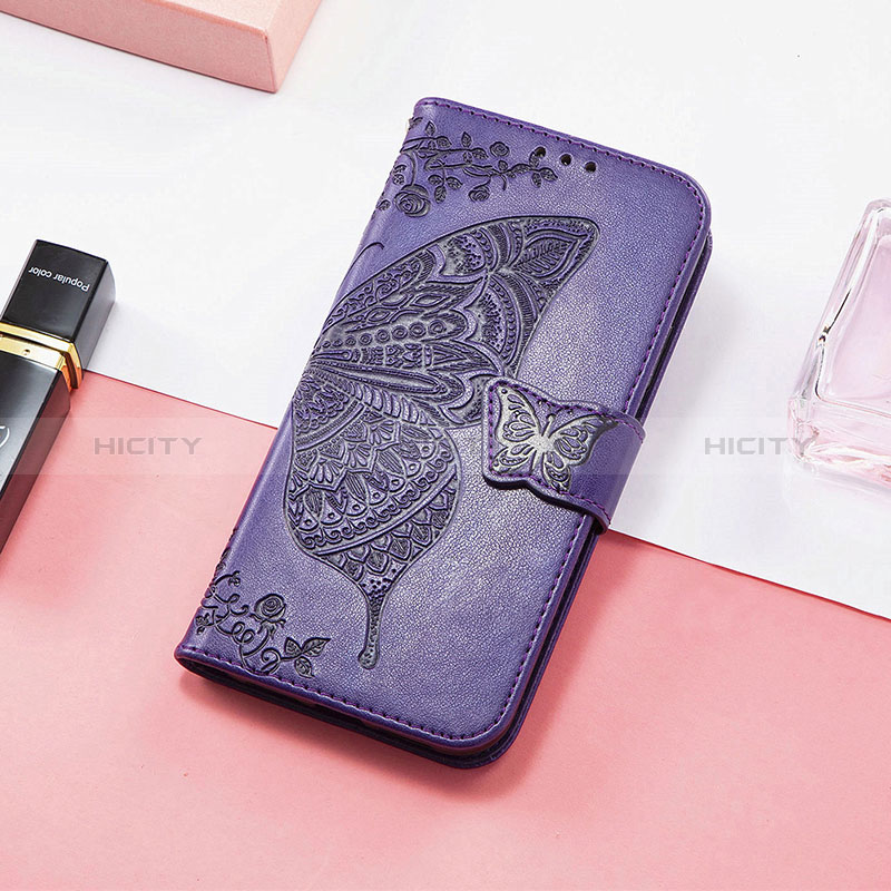 Funda de Cuero Cartera con Soporte Mariposa Carcasa S01D para Huawei Honor 80 SE 5G