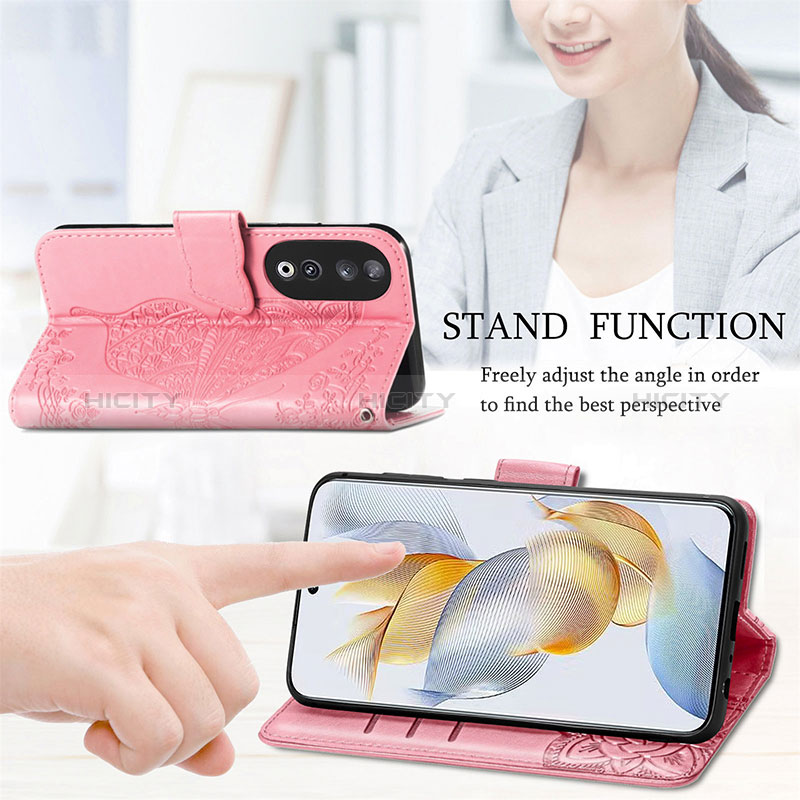 Funda de Cuero Cartera con Soporte Mariposa Carcasa S01D para Huawei Honor 90 5G