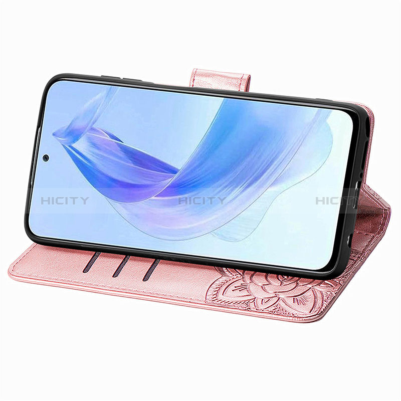 Funda de Cuero Cartera con Soporte Mariposa Carcasa S01D para Huawei Honor 90 Lite 5G