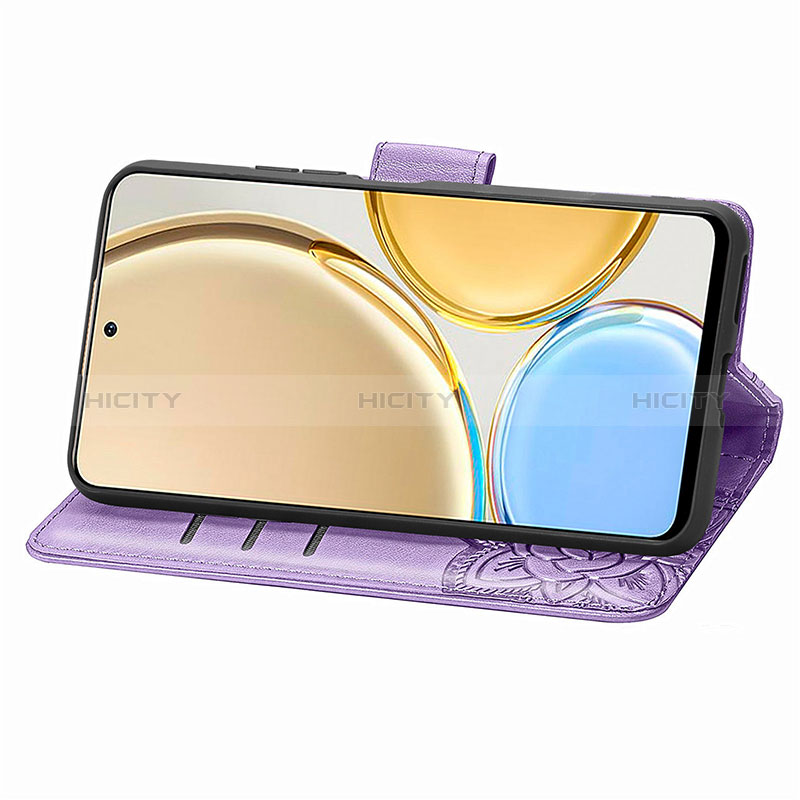 Funda de Cuero Cartera con Soporte Mariposa Carcasa S01D para Huawei Honor X9 5G