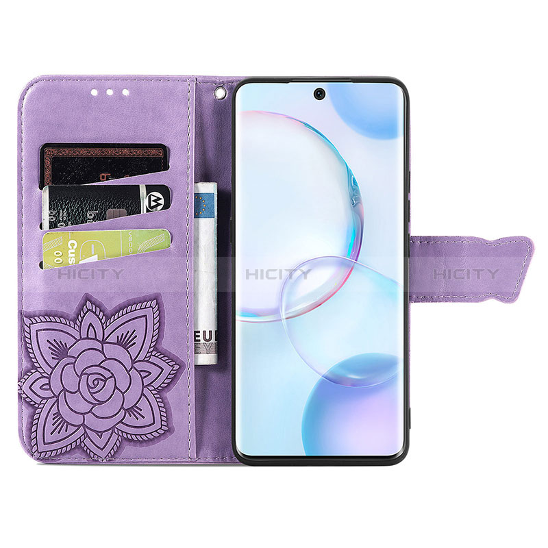 Funda de Cuero Cartera con Soporte Mariposa Carcasa S01D para Huawei Nova 9