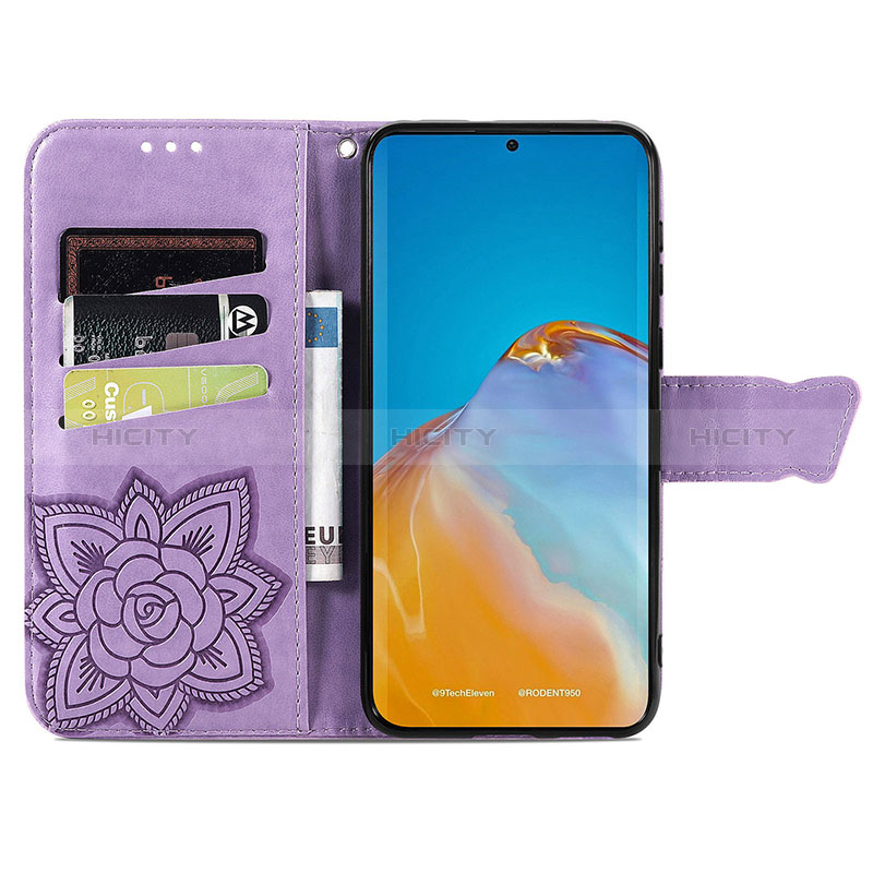 Funda de Cuero Cartera con Soporte Mariposa Carcasa S01D para Huawei P50