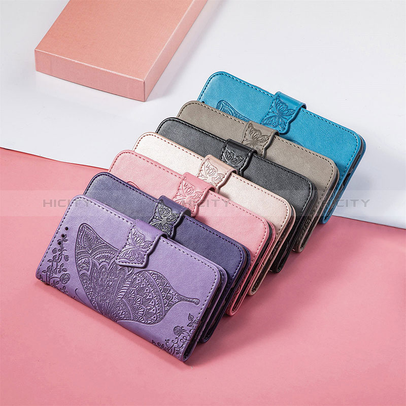 Funda de Cuero Cartera con Soporte Mariposa Carcasa S01D para Huawei P50