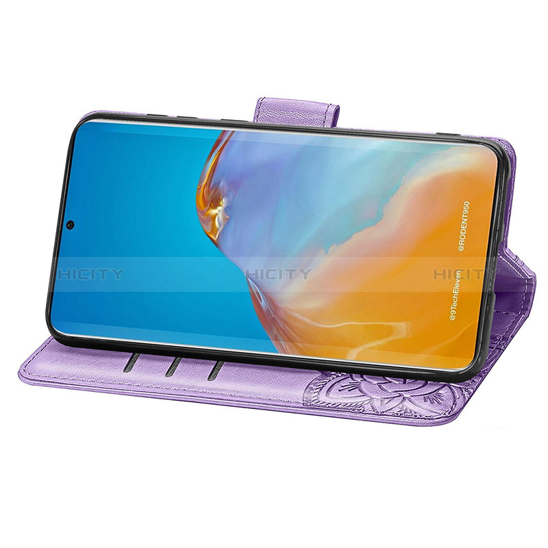 Funda de Cuero Cartera con Soporte Mariposa Carcasa S01D para Huawei P50 Pro