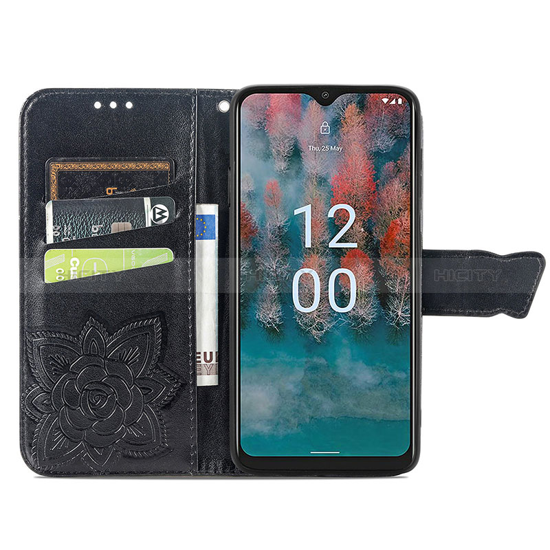 Funda de Cuero Cartera con Soporte Mariposa Carcasa S01D para Nokia C12 Plus