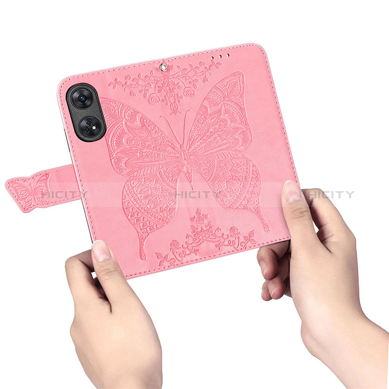 Funda de Cuero Cartera con Soporte Mariposa Carcasa S01D para Oppo Reno8 T 4G