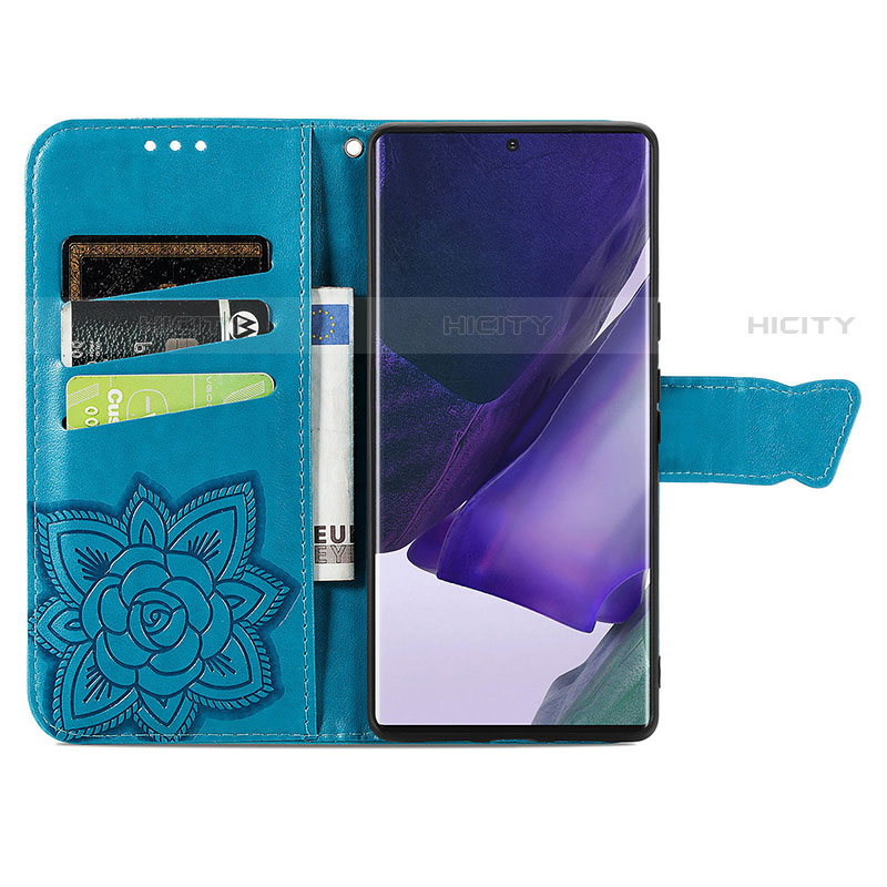 Funda de Cuero Cartera con Soporte Mariposa Carcasa S01D para Samsung Galaxy S21 Ultra 5G