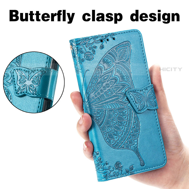 Funda de Cuero Cartera con Soporte Mariposa Carcasa S01D para Samsung Galaxy S23 Ultra 5G