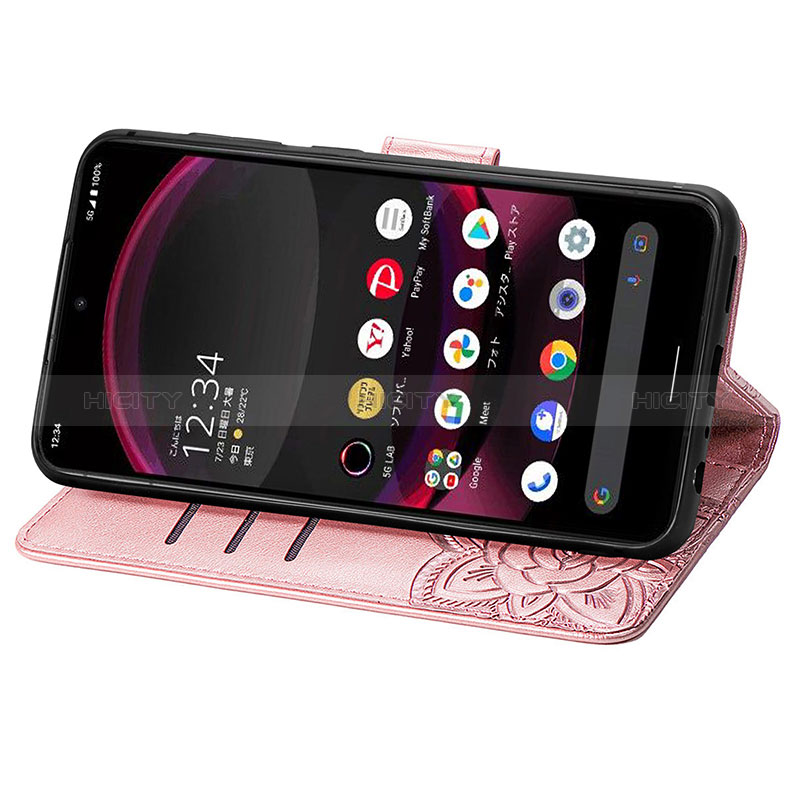 Funda de Cuero Cartera con Soporte Mariposa Carcasa S01D para Sharp Aquos R8s Pro