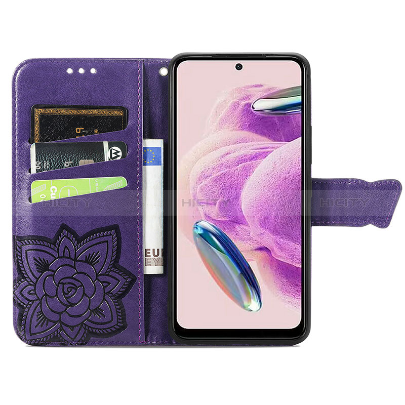 Funda de Cuero Cartera con Soporte Mariposa Carcasa S01D para Xiaomi Redmi Note 12S