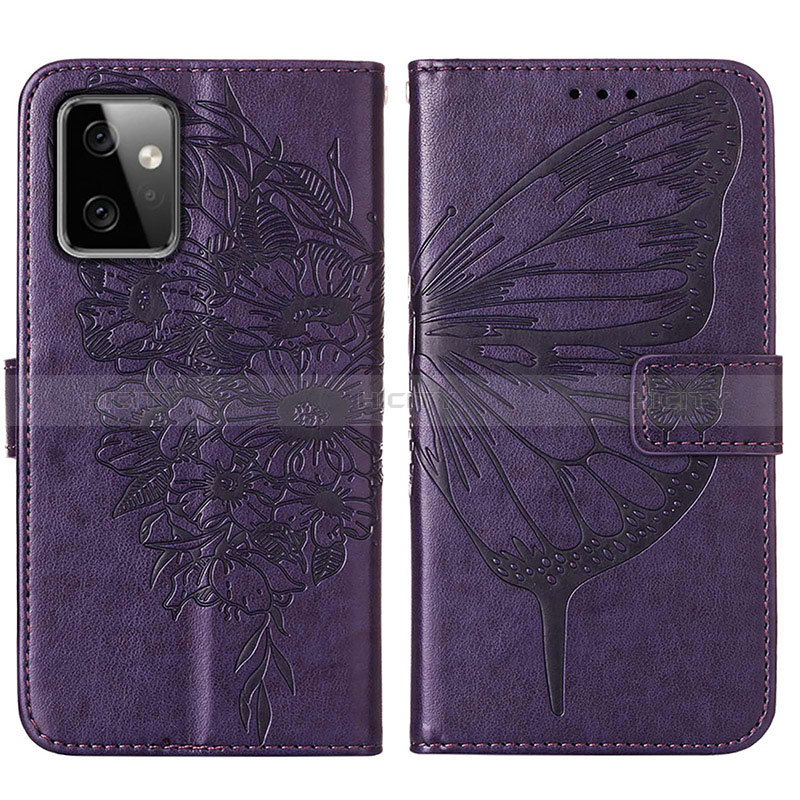 Funda de Cuero Cartera con Soporte Mariposa Carcasa Y01B para Motorola Moto G Power 5G (2023)