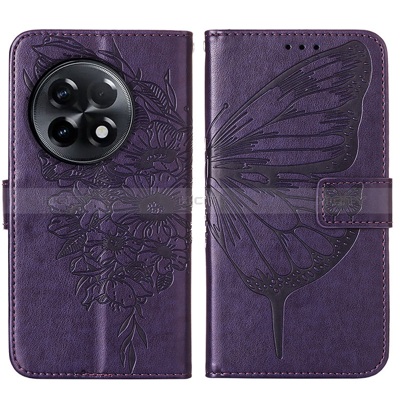 Funda de Cuero Cartera con Soporte Mariposa Carcasa Y01B para OnePlus 11R 5G