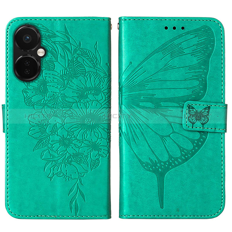 Funda de Cuero Cartera con Soporte Mariposa Carcasa Y01B para OnePlus Nord CE 3 5G