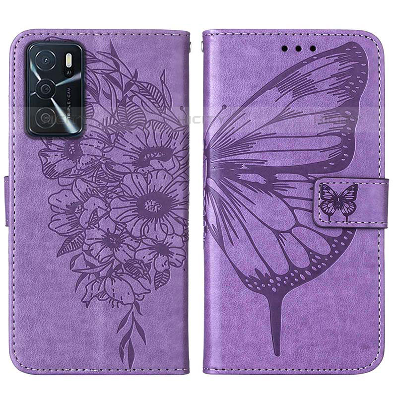 Funda de Cuero Cartera con Soporte Mariposa Carcasa Y01B para Oppo A16s