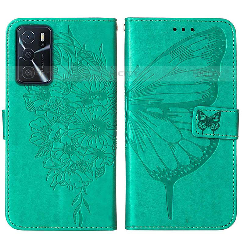 Funda de Cuero Cartera con Soporte Mariposa Carcasa Y01B para Oppo A16s