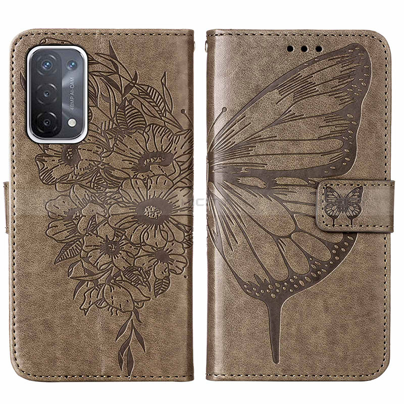 Funda de Cuero Cartera con Soporte Mariposa Carcasa Y01B para Oppo A54 5G