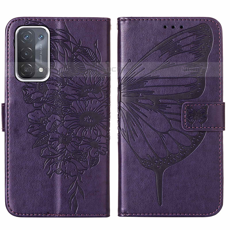 Funda de Cuero Cartera con Soporte Mariposa Carcasa Y01B para Oppo A93 5G