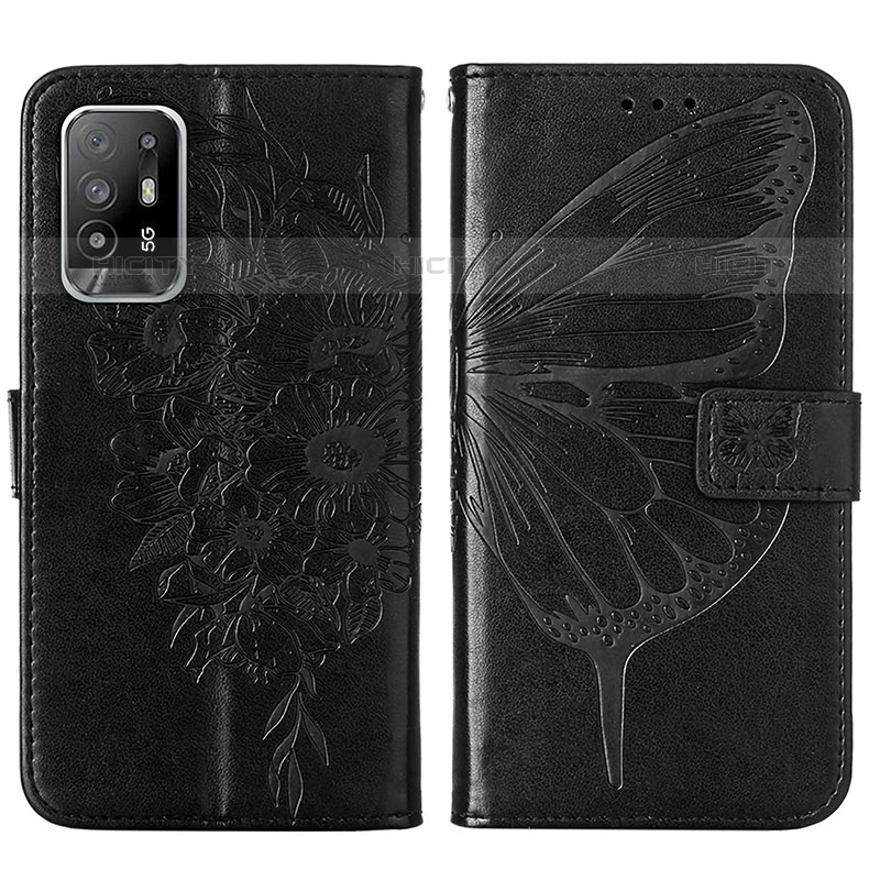 Funda de Cuero Cartera con Soporte Mariposa Carcasa Y01B para Oppo A95 5G