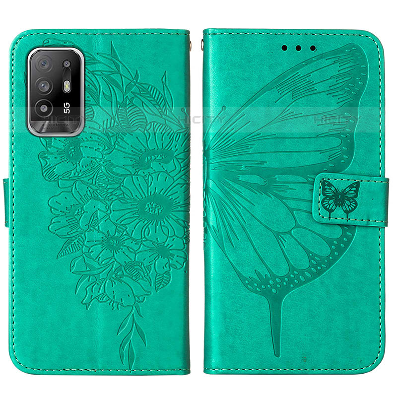 Funda de Cuero Cartera con Soporte Mariposa Carcasa Y01B para Oppo A95 5G