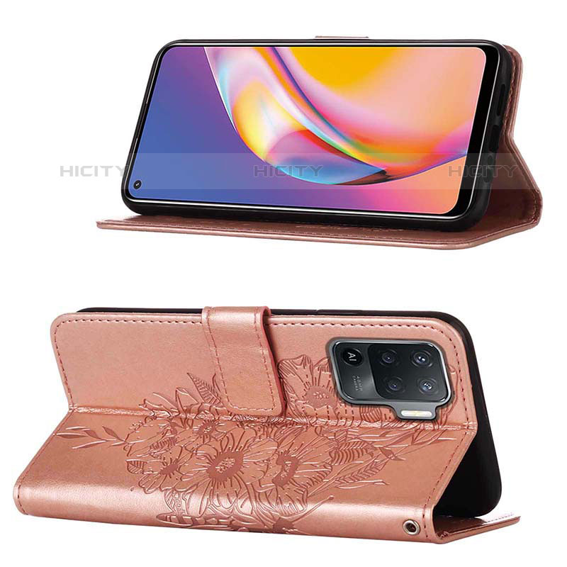 Funda de Cuero Cartera con Soporte Mariposa Carcasa Y01B para Oppo Reno5 F