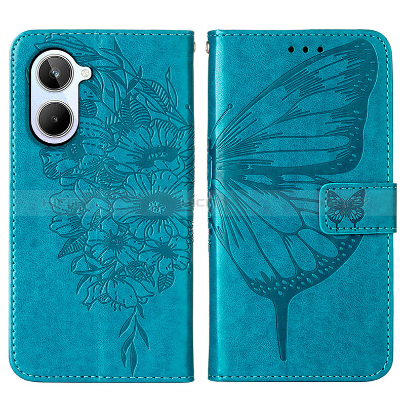 Funda de Cuero Cartera con Soporte Mariposa Carcasa Y01B para Realme 10 4G