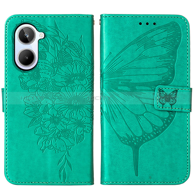 Funda de Cuero Cartera con Soporte Mariposa Carcasa Y01B para Realme 10 4G