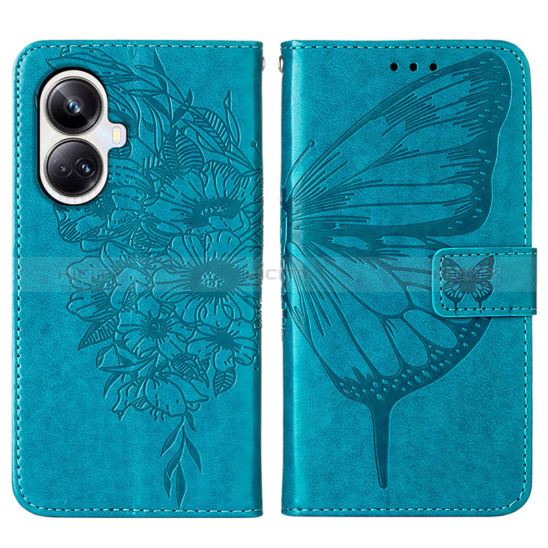 Funda de Cuero Cartera con Soporte Mariposa Carcasa Y01B para Realme 10 Pro+ Plus 5G