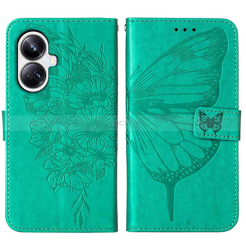 Funda de Cuero Cartera con Soporte Mariposa Carcasa Y01B para Realme 10 Pro+ Plus 5G