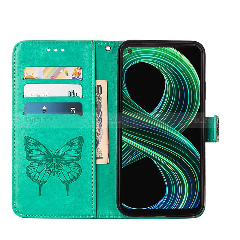 Funda de Cuero Cartera con Soporte Mariposa Carcasa Y01B para Realme 8 5G