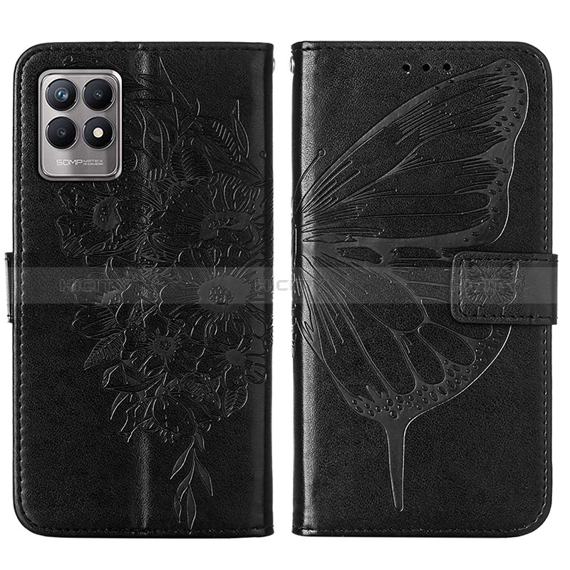 Funda de Cuero Cartera con Soporte Mariposa Carcasa Y01B para Realme 8i