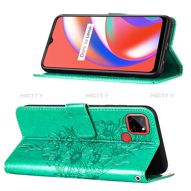 Funda de Cuero Cartera con Soporte Mariposa Carcasa Y01B para Realme C12